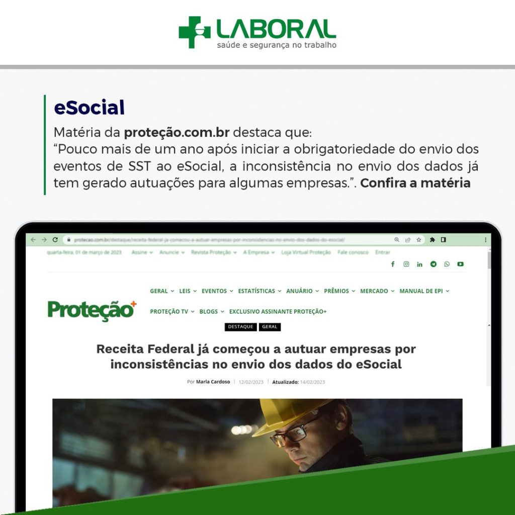 Matéria trata sobre a fiscalização sobre o eSocial: