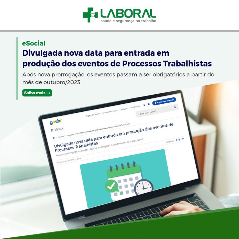 eSocial – Divulgada nova data para entrada em produção dos eventos de Processos Trabalhistas
