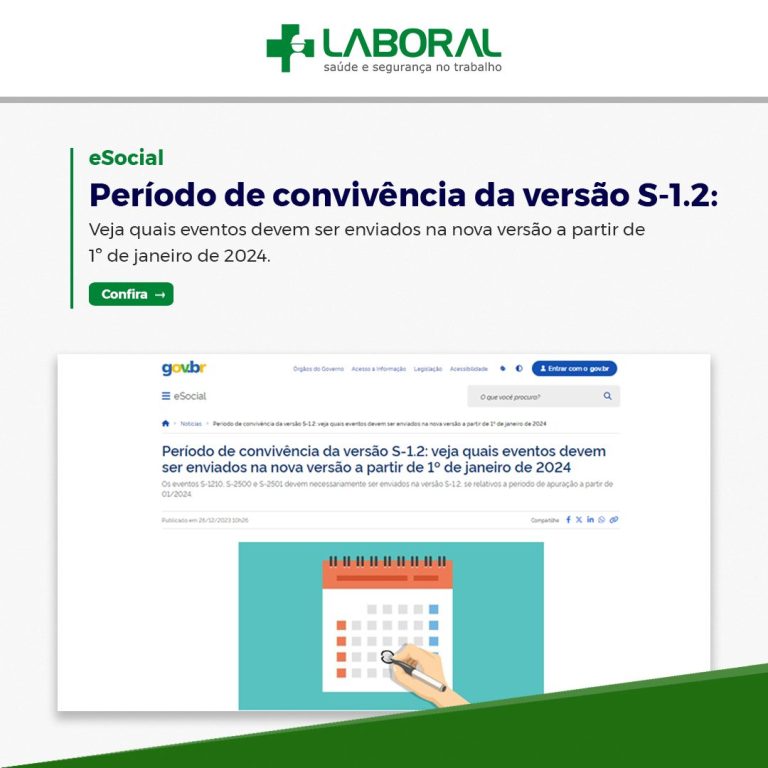 eSocial – Período de convivência da versão S-1.2